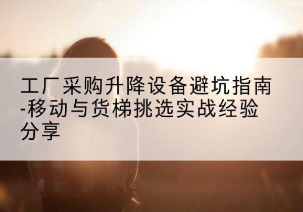 莱州移动式升降机怎么选-工厂采购升降设备避坑指南-移动与货梯挑选实战经验分享