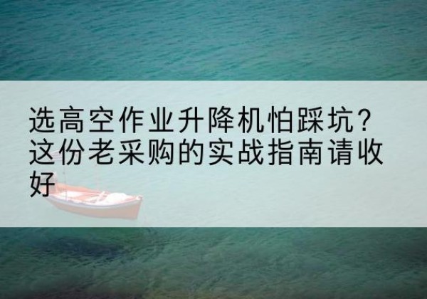 莱州高空作业升降机厂家推荐-选高空作业升降机怕踩坑？这份老采购的实战指南请收好