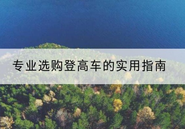 莱州电动登高车厂家推荐-专业选购登高车的实用指南